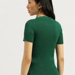 United Colors of Benetton Ribbed Fitted Cotton Regular Top image 4