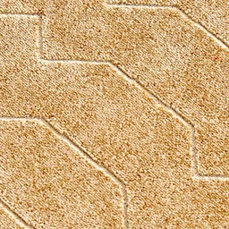 Home Centre Beige Geometric Polyester Carpet image 4