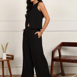 all about you Round Neck Waistcoat With Trousers image 2