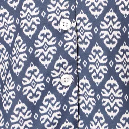 TeenTrums Geometric Print Crepe Shirt Style Crop Top image 2