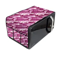 The Furnishing Tree Waterproof & Dustproof PVC Microwave Oven Top Cover with 6 Utility Pockets Camo-picture-29