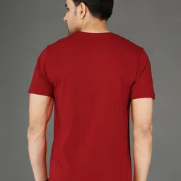NOBLE HUSTLE Men Graphic Printed Round Neck Cotton T-shirt image 2