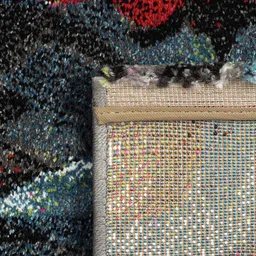 OBSESSIONS Grey & Red Floral Printed Floor Runners image 5