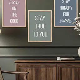 walllane Motivational Wall Art With Frame Home Decor Wall Painting For Living Room Office Bedroom image 5