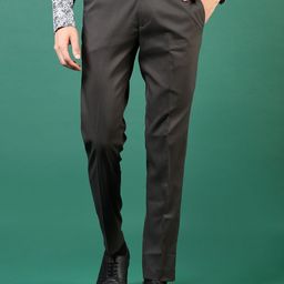 V-Mart Men Regular Fit Mid Rise Flat-Front Formal Trousers-picture-34