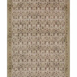 Kaleen India Lime Green Traditional Anti-Skid Polyester Carpet image 2