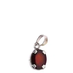 GenZcomplex Silver-Plated Garnet Stone Studded Pendants-picture-22