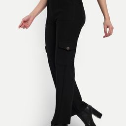Next One Women Smart Straight Fit High-Rise Corduroy Trousers-picture-28
