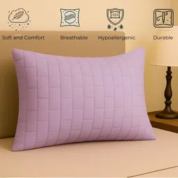 Siroki Bond Lavender Set of 2 Fibre Filled Polyester Breathable Sleep Pillow image 3