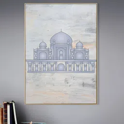 nestroots Blue & Grey 1 Piece Canvas Abstract Wall Paintings-image-42