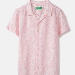United Colors of Benetton Boys Cuban Collar Dyed Casual Shirt-picture-46