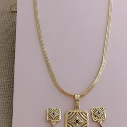 niva fashion Gold Pendant set for Women-picture-39
