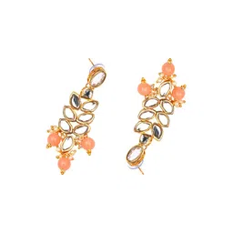 JYONA Gold-Plated Kundan-Studded & Beaded Jewellery Set image 5