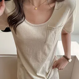 Outzidr Scoop Neck Relaxed Fit T-Shirt-picture-20