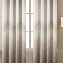 Myntra Elegant Homes Coffee Brown Set of 2 Black Out Door Curtain image 1