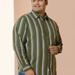NEON CHILLIE Men Striped Casual Shirt image 4
