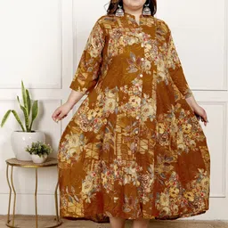 Swasti Ethnic Motifs Print Maxi Dress-picture-39