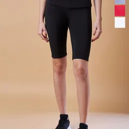 COLOR CAPITAL Women Pack Of 4 Above Knee Cycling Tights-image-28