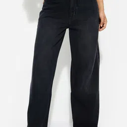 max Women Cotton Mid-Rise Wide Leg Jeans-picture-34