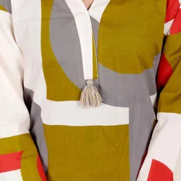 NAVYAAZRI Women Printed Regular Pure Cotton Kurta with Palazzos image 3