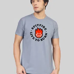 Greylongg Men Printed Cotton T-shirt-image-97