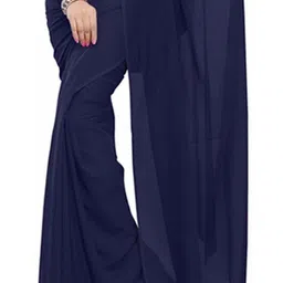 FANCYNINE Poly Georgette Saree image 2