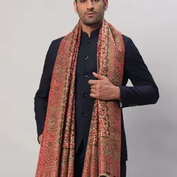 Ravaiyaa - Attitude Is Everything Wool Printed Men Shawl-picture-29