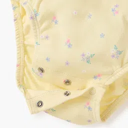 Juniors by Babyshop Infant Girls Floral Printed Cotton Bodysuit With Ruffle Sleeves image 5