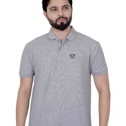 LA MILANO Men Polo Collar Applique Slim Fit T-shirt-picture-38