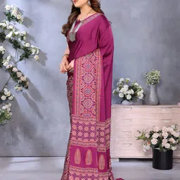Mitera Art Silk Banarasi Saree image 3