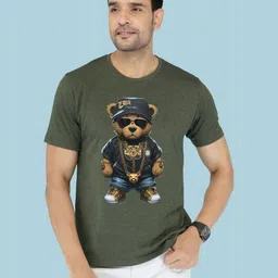 NOBLE HUSTLE Graphic Printed Round Neck Cotton T-shirt-picture-11