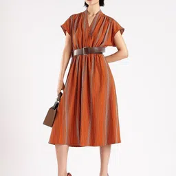 Calvin Klein Jeans Striped A-Line Dress image 3