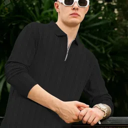 HAPPY KHAJANA Men Polo Collar T-shirt image 2