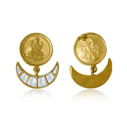 Unniyarcha Gold Plated 92.5 Silver Studs Earrings-picture-34