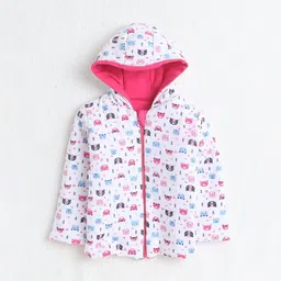 BUMZEE Girls Reversible Conversational Printed Padded Jacket image 2