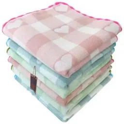 kiyo Heart Design Cotton Handkerchief For Women And Girls set of 6 ["Multicolor"] Handkerchief-image-17