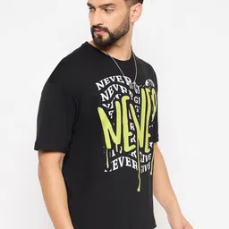 Mast & Harbour Men Typography Printed Pure Cotton Pockets T-shirt image 5