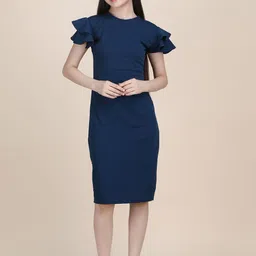DEKLOOK Flared Sleeve Formal Fit & Flare Dress-picture-26