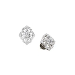 Sparkles Women 14Kt Gold Round Stud Earrings With 0.45 Carat Lab Grown Diamond -2.2 g image 2