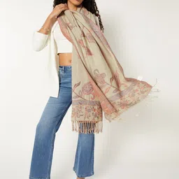 max Women Paisley Woven Design Acrylic Shawl-picture-15