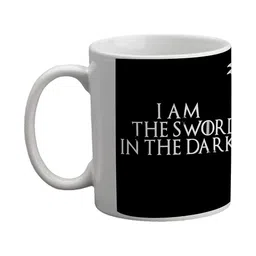 Get Fatang Black & White Typography Printed Ceramic Glossy Dishwasher Safe Mugs image 4