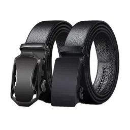 SHOPGLOBAL Unisex Set Of 2 Textured Leather Belts-picture-3