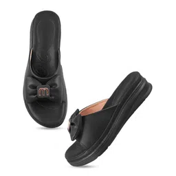 AVIVASTYLE Women Open Toe Flats with Bows image 2