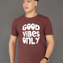 BRAWNY BATTLER Typography Printed Round Neck Short Sleeves Pure Cotton T-shirt-picture-25