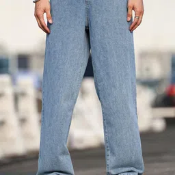 Xee Men Loose Bleached Stretchable Jeans-picture-28