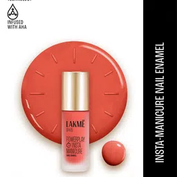 Lakme 9to5 Powerplay Insta-Manicure Quick Dry Technology Nail Enamel 6ml - Coral Cloud-image-15