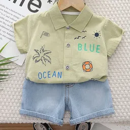 StyleCast x Revolte Boys Printed Short Sleeves Shirt With Shorts-picture-38