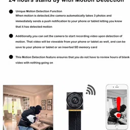 FEERO 1080 Full HD Spy Wireless Small Camera with WiFi Module Security Camera image 4