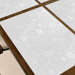 Aura Grey & White 6 Pieces Geometric Printed Table Placemats image 2