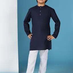 YK Boys Regular Pure Cotton Kurta with Pyjamas image 5